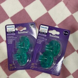 Philips Avent Soothie Pacifiers 0-3m Green